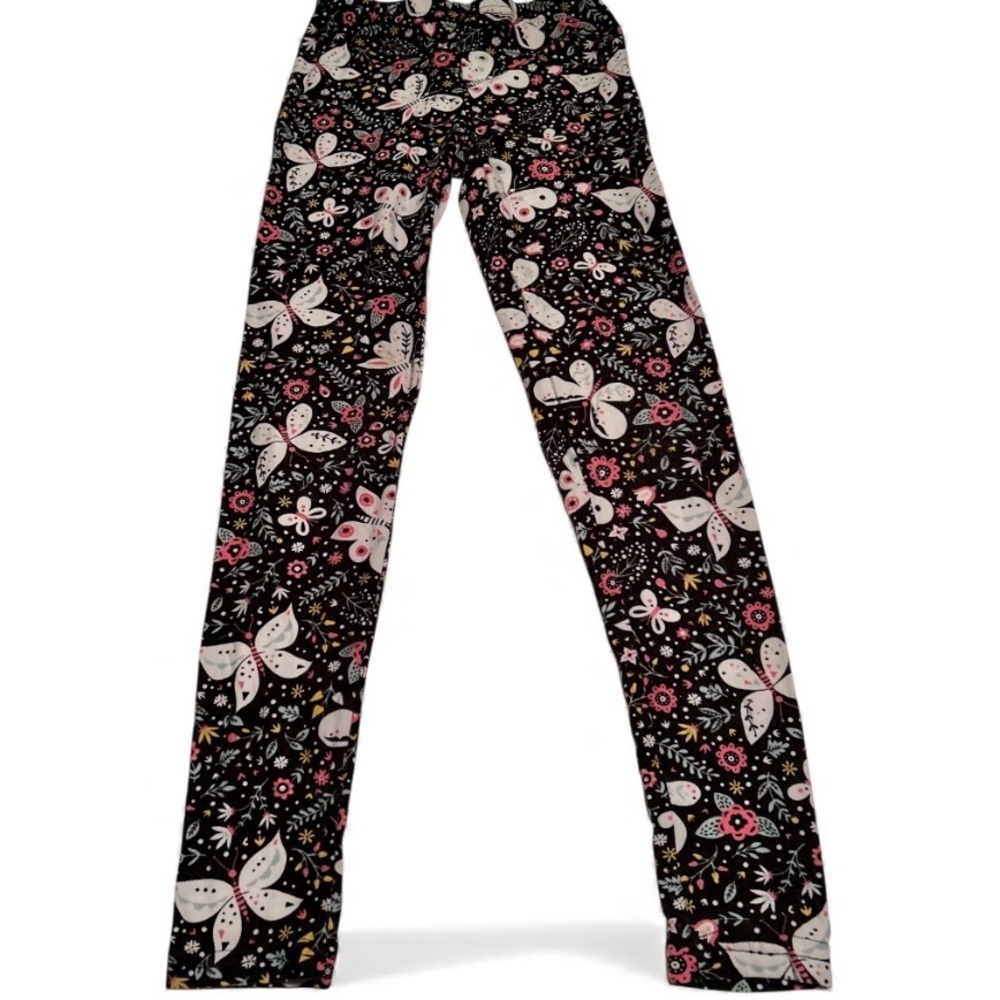 Bobbie Brooks Girls Leggings | Size M (7/8) | Butterfly Floral Print